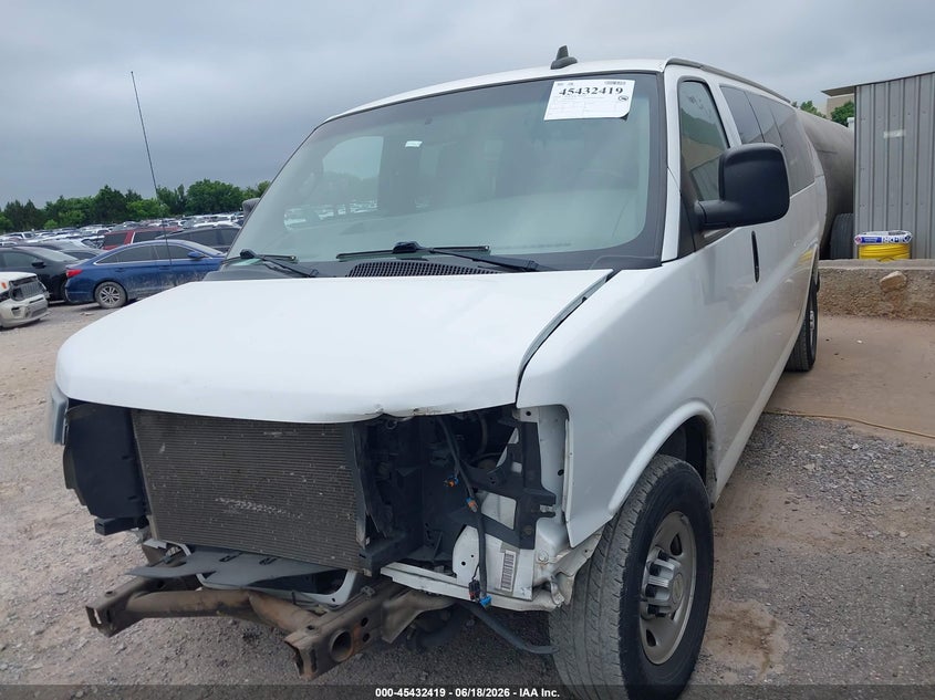 2020 Chevrolet Express Passenger Rwd 3500 Extended Wheelbase Ls VIN: 1GAZGNFP7L1256728 Lot: 45432419