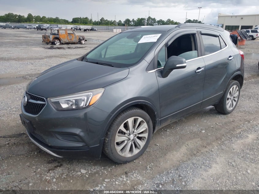Vin: kl4cjasb1hb042718, lot: 45930584, buick encore preferred 20172
