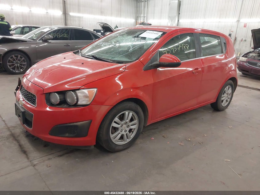 Vin: 1g1jc6sh5c4102871, lot: 45930588, chevrolet sonic 2lt 20122