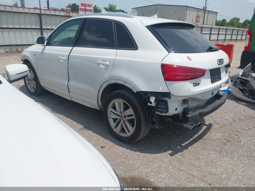 Vin: wa1bccfs4jr012461, lot: 45930597, audi q3 2.0t premium/2.0t sport premium 20183