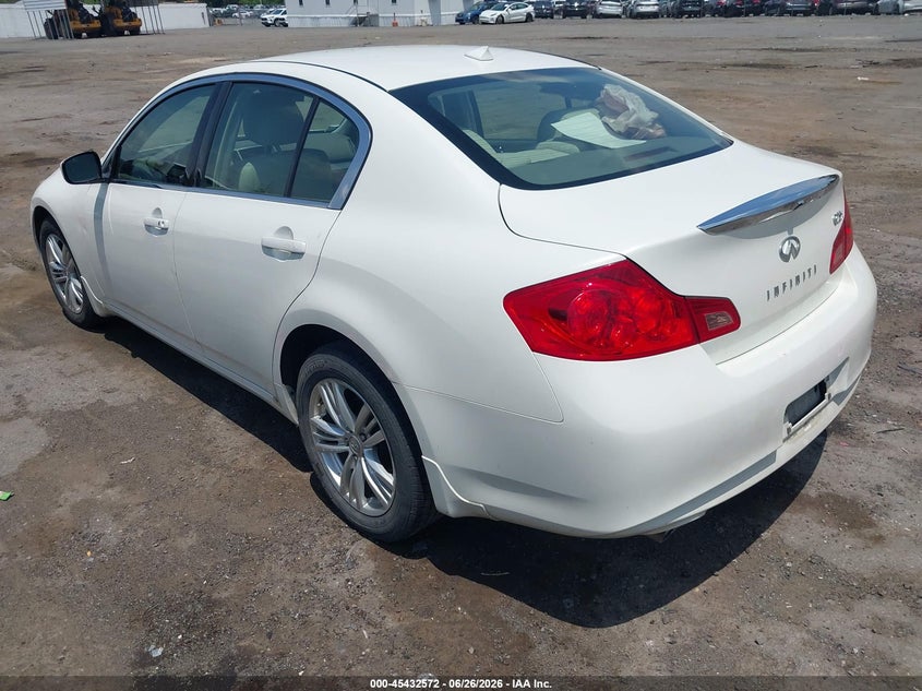 Vin: jn1dv6ar7bm651580, lot: 45930672, infiniti g25x 20113