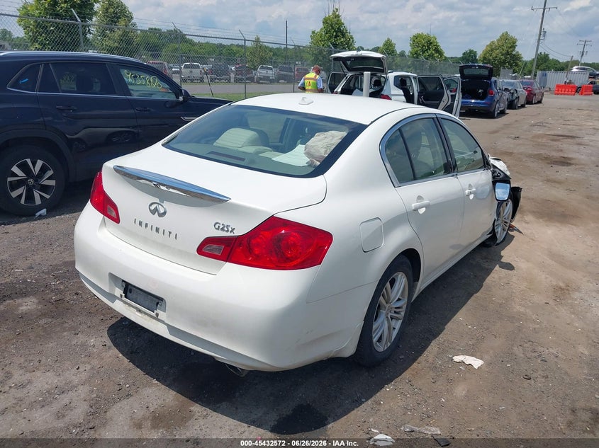 Vin: jn1dv6ar7bm651580, lot: 45930672, infiniti g25x 20114