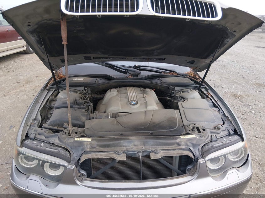 2004 BMW 745Li VIN: WBAGN63534DS55893 Lot: 45432583
