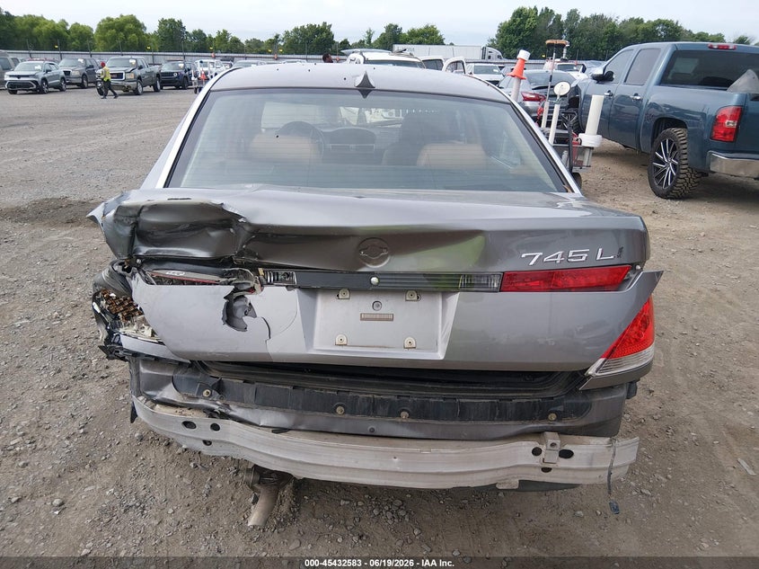 2004 BMW 745Li VIN: WBAGN63534DS55893 Lot: 45432583