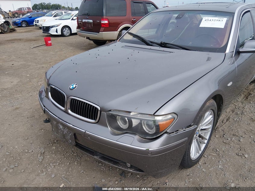 2004 BMW 745Li VIN: WBAGN63534DS55893 Lot: 45432583