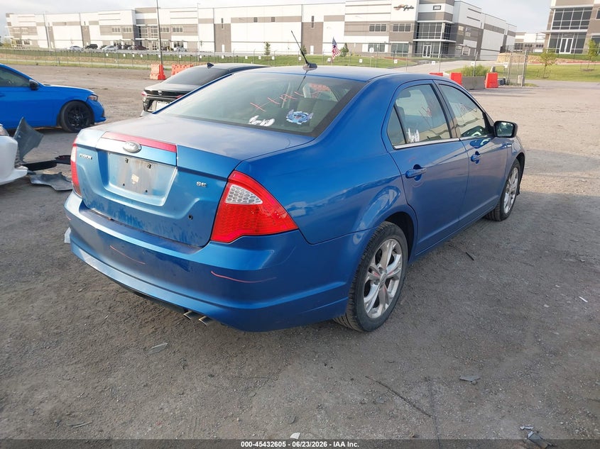 Vin: 3fahp0ha0cr246262, lot: 45930705, ford fusion se 20124