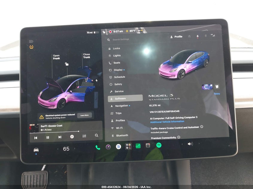 2021 TESLA MODEL 3 auction photo 7