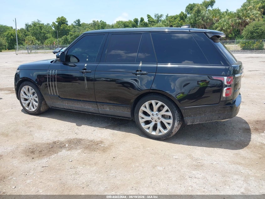 2019 Land Rover Range Rover 3.0L V6 Supercharged Hse VIN: SALGS2SV7KA543770 Lot: 45432644