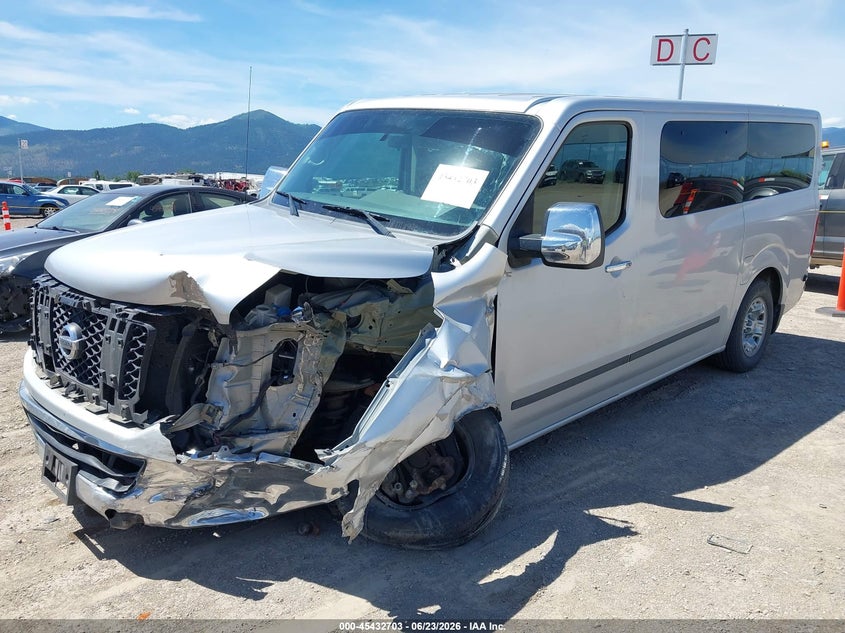 Vin: 5bzbf0aa2jn852286, lot: 45930803, nissan nv passenger nv3500 hd sv v6 20182