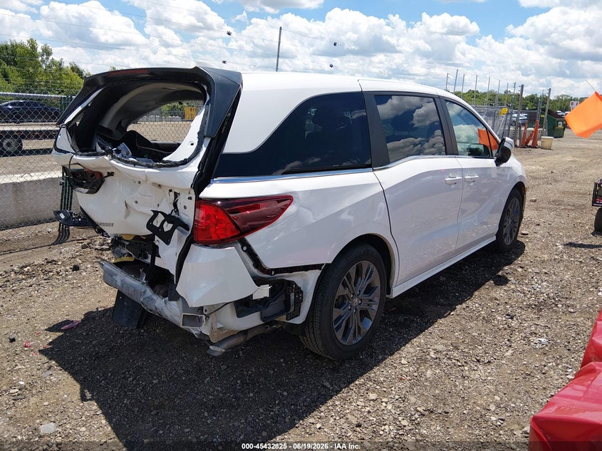 Vin: 5fnrl6h82tb030053, lot: 45930925, honda odyssey touring 20264
