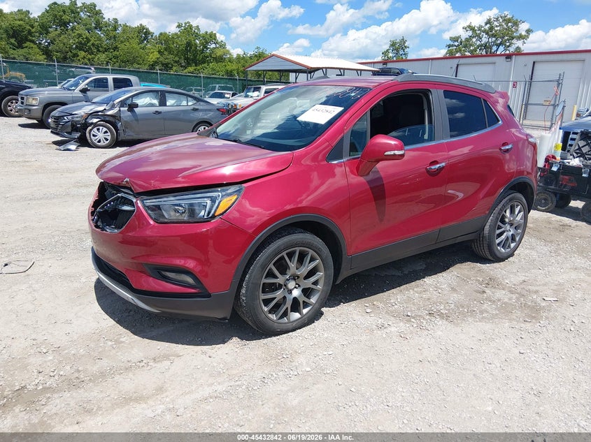 Vin: kl4cj1sbxhb034066, lot: 45930942, buick encore sport touring 20172