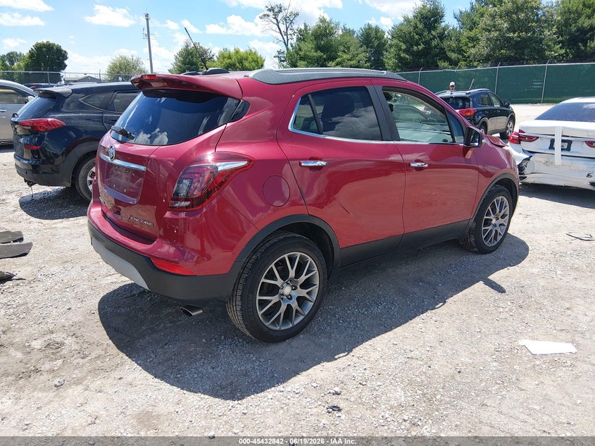 Vin: kl4cj1sbxhb034066, lot: 45930942, buick encore sport touring 20174