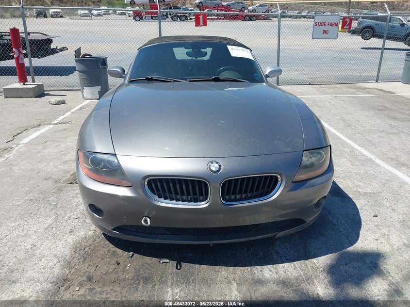 2003 BMW Z4 2.5I VIN: 4USBT33473LS40563 Lot: 45433072