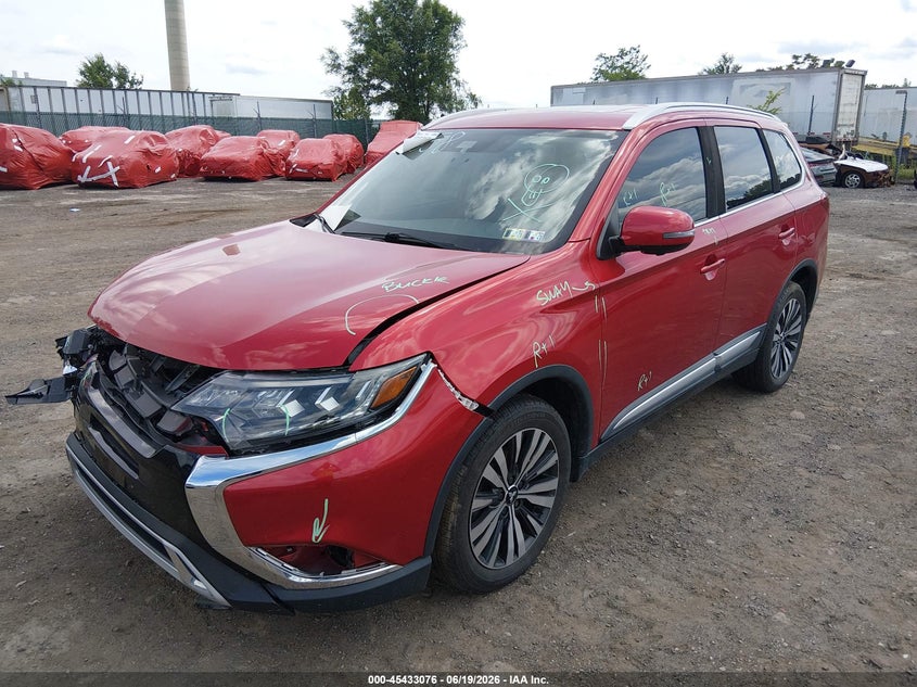 2019 Mitsubishi Outlander, Лівий перед, IAAI, VIN JA4AZ3A32KZ003883 — фото 2