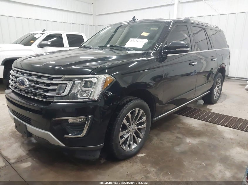 Vin: 1fmjk1kt2jea25008, lot: 45931240, ford expedition max limited 20182