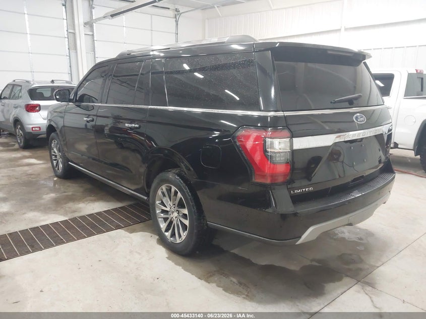 Vin: 1fmjk1kt2jea25008, lot: 45931240, ford expedition max limited 20183