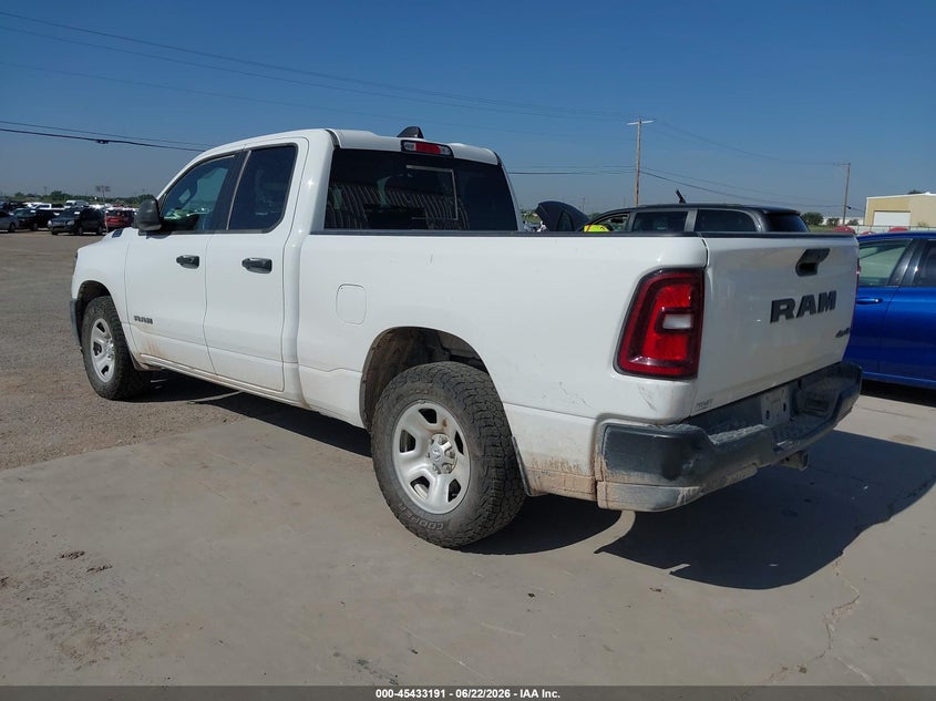 Vin: 1c6rrfcg8sn598053, lot: 45931291, ram 1500 tradesman  4x4 6'4 box 20253