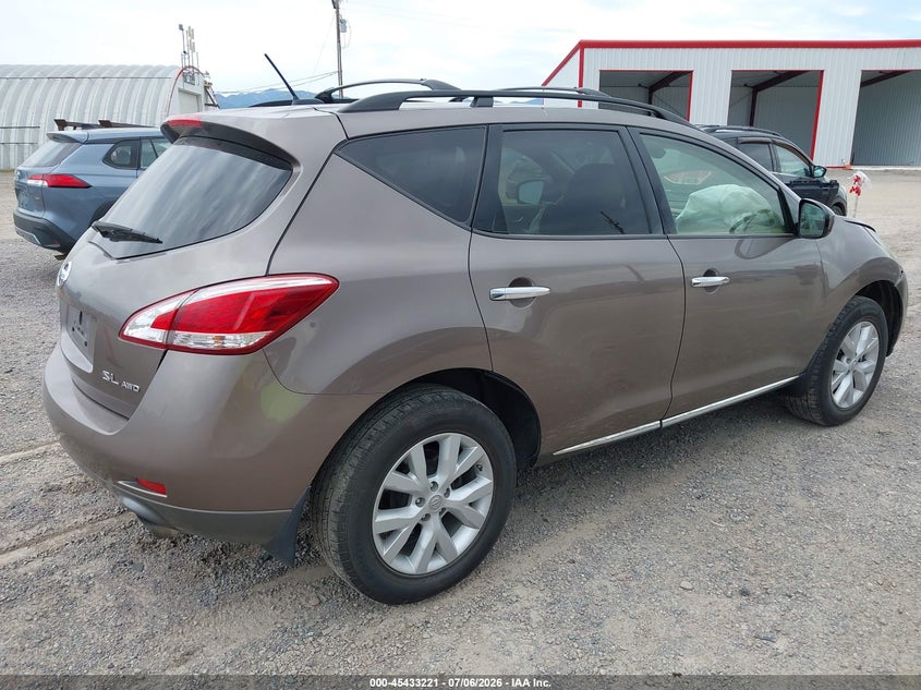 Vin: jn8az1mw4cw232086, lot: 45931320, nissan murano sl 20124