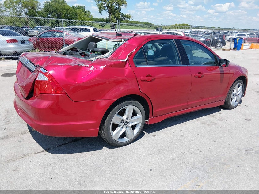 Vin: 3fahp0kcxcr394039, lot: 45931436, ford fusion sport 20124