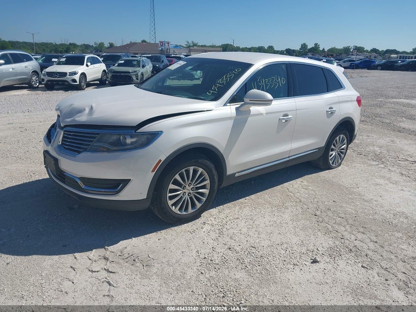 Vin: 2lmpj6kr7hbl26320, lot: 45931440, lincoln mkx select 20172