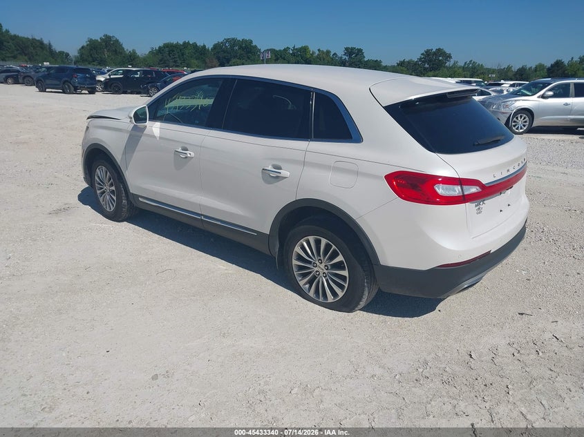 Vin: 2lmpj6kr7hbl26320, lot: 45931440, lincoln mkx select 20173