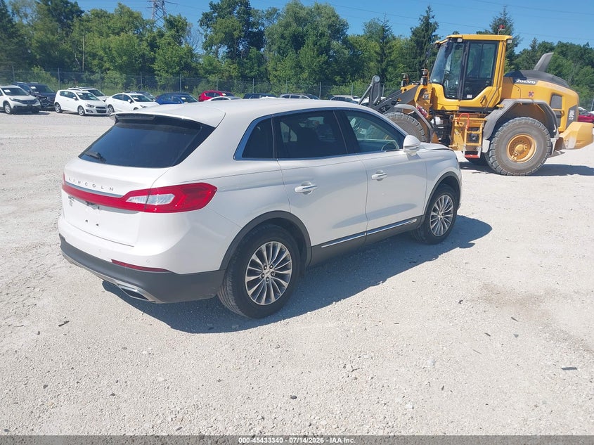 Vin: 2lmpj6kr7hbl26320, lot: 45931440, lincoln mkx select 20174