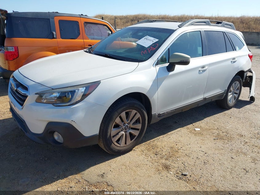 Vin: 4s4bsafcxj3331819, lot: 45931474, subaru outback 2.5i premium 20182