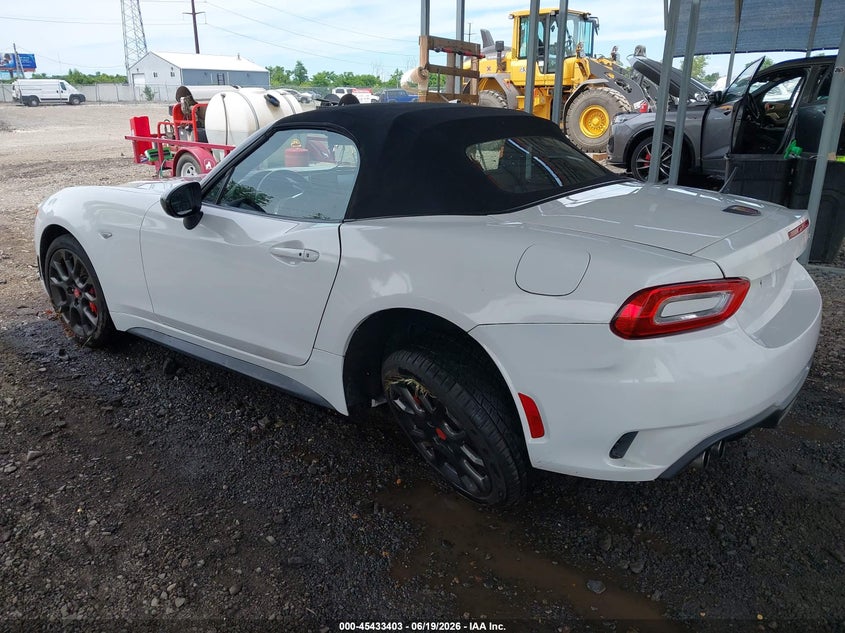 Vin: jc1nfaek8h0114583, lot: 45931503, fiat 124 spider elaborazione abarth 20173