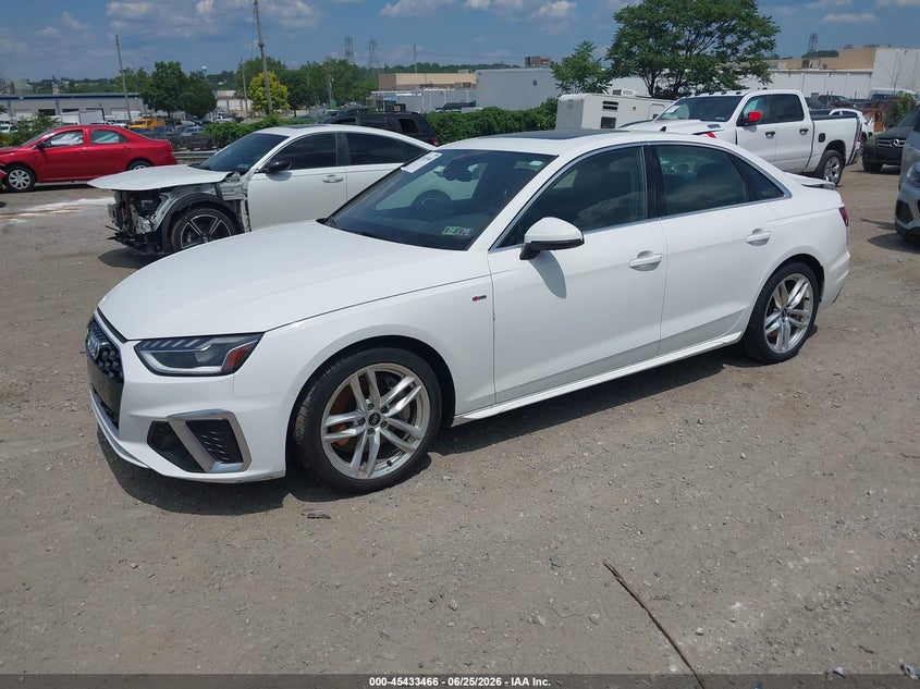 Vin: waueaaf47nn014956, lot: 45931566, audi a4 premium plus 45 tfsi s line quattro s tronic 20222