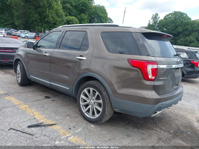 Vin: 1fm5k7f8xggc06381, lot: 45931598, ford explorer limited 20163