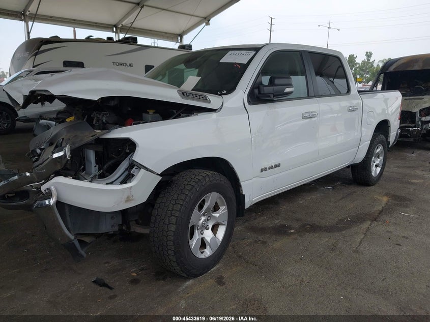 Vin: 1c6rrefg9kn813526, lot: 45931719, ram 1500 big horn/lone star  4x2 5'7 box 20192