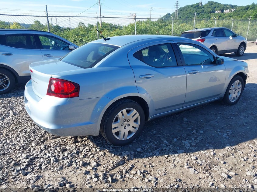 Vin: 1c3cdzab2dn614339, lot: 45931727, dodge avenger se 20134