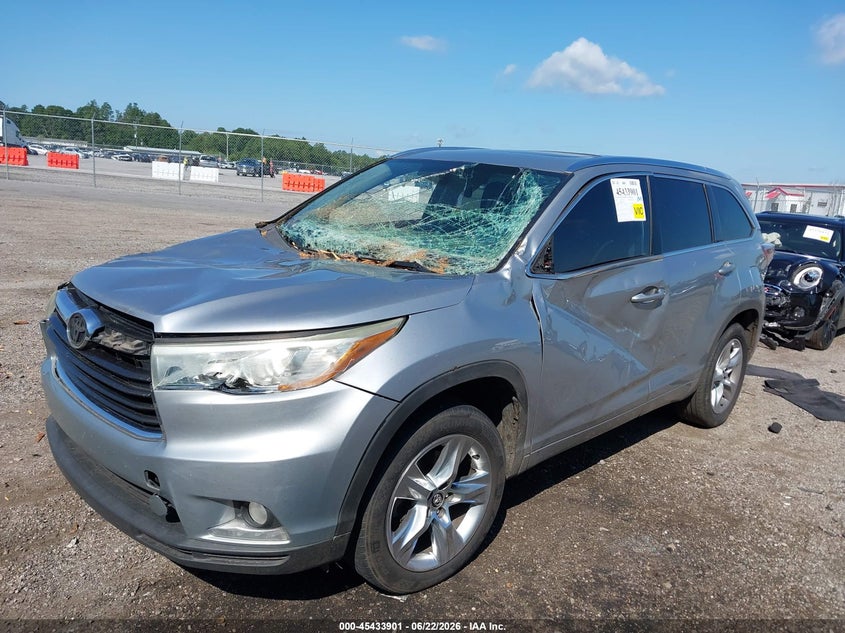 Vin: 5tdykrfh6gs158901, lot: 45932001, toyota highlander limited v6 20162