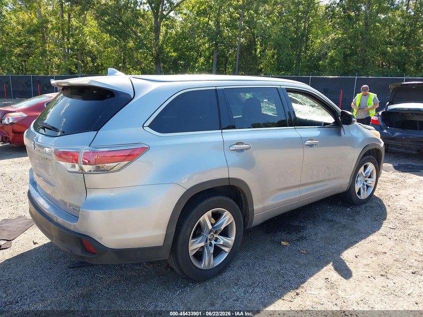 Vin: 5tdykrfh6gs158901, lot: 45932001, toyota highlander limited v6 20164