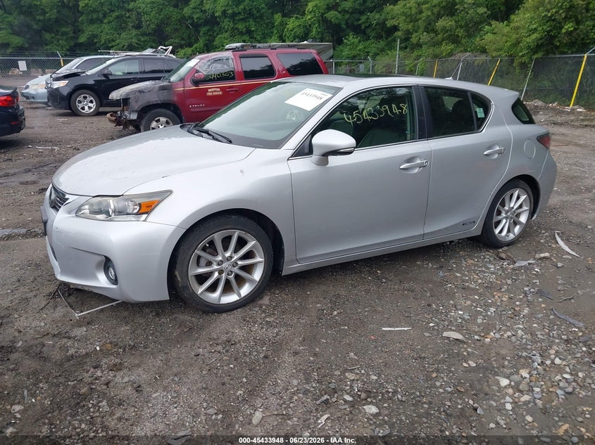 Vin: jthkd5bh0b2005444, lot: 45932048, lexus ct 200h premium 20112