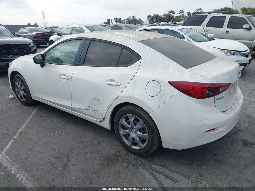 Vin: jm1bm1t76g1290051, lot: 45932108, mazda mazda3 i sport 20163