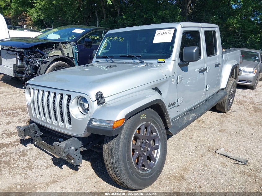 Vin: 1c6hjtfg6nl163626, lot: 45932250, jeep gladiator overland 4x4 20222