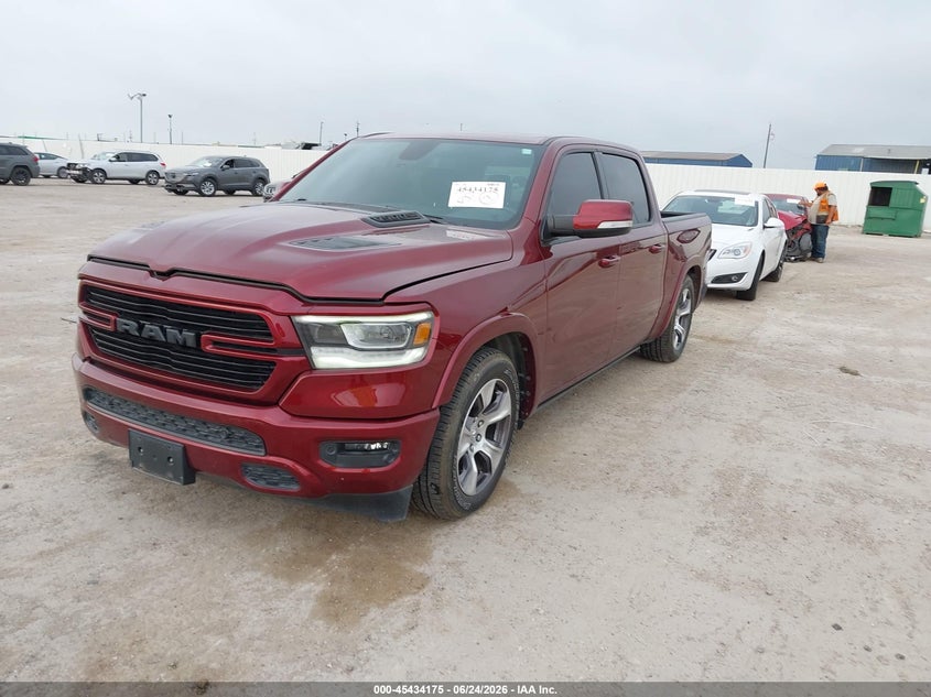 Vin: 1c6rrejt1ln186276, lot: 45932275, ram 1500 laramie  4x2 5'7 box 20202