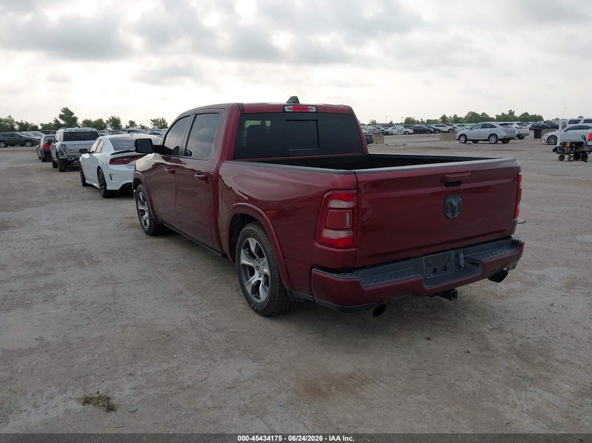 Vin: 1c6rrejt1ln186276, lot: 45932275, ram 1500 laramie  4x2 5'7 box 20203