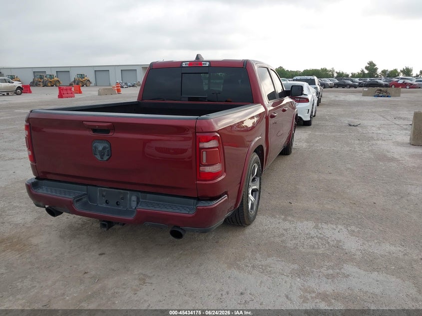 Vin: 1c6rrejt1ln186276, lot: 45932275, ram 1500 laramie  4x2 5'7 box 20204