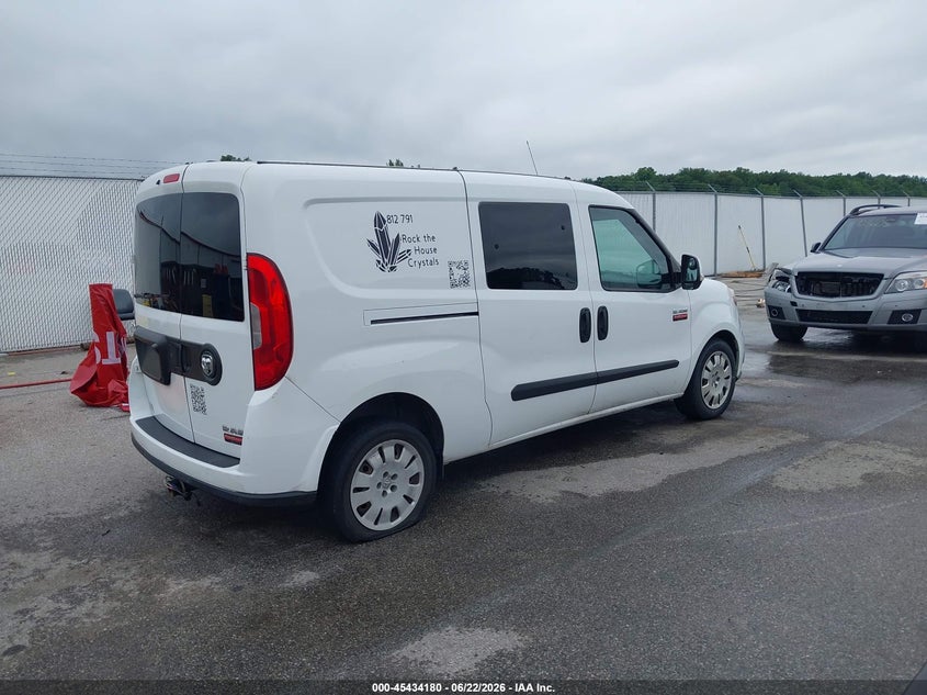 Vin: zfbhrfbb4k6m05744, lot: 45932280, ram promaster city tradesman slt 20194