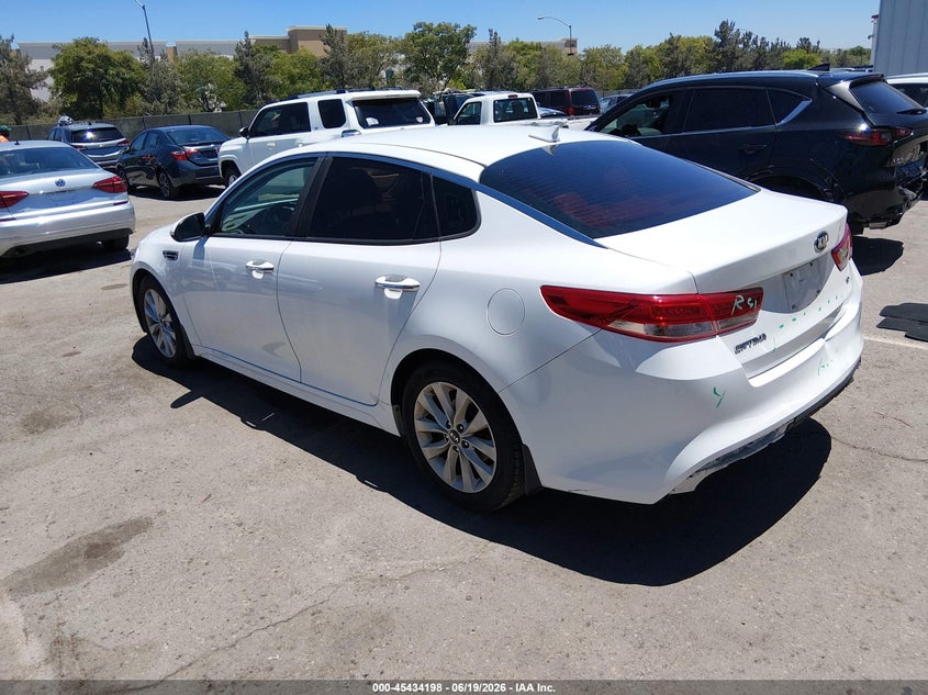 Vin: 5xxgu4l34gg018140, lot: 45932298, kia optima ex 20163