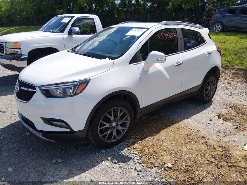 Vin: kl4cj1sb5jb685496, lot: 45932905, buick encore sport touring 20182