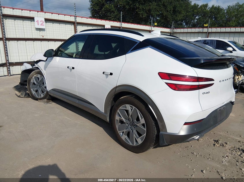 Vin: kmukb4sa4ru022067, lot: 45933716, genesis gv60 standard rwd 20243