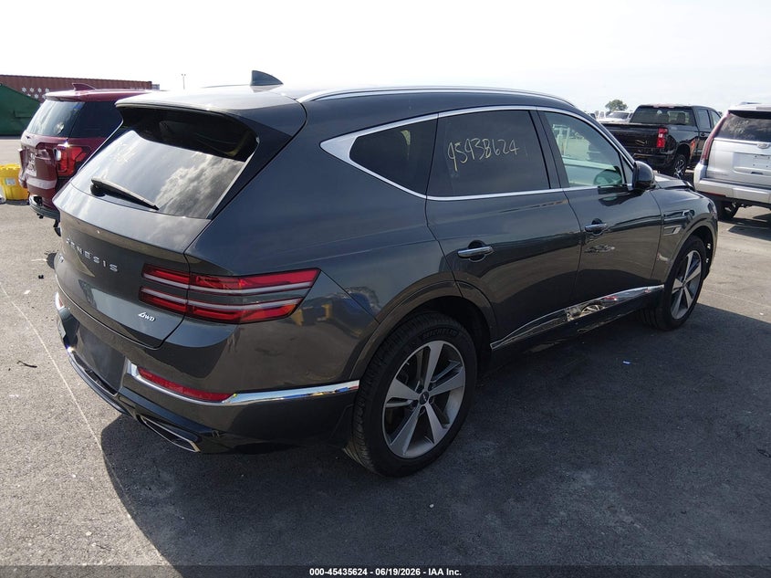 Vin: kmuhbdsb5mu062783, lot: 45933724, genesis gv80 2.5t awd 20214