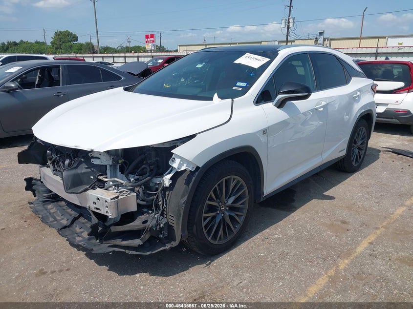 Vin: 2t2bgmcaxkc038856, lot: 45933767, lexus rx 450h f sport 20192