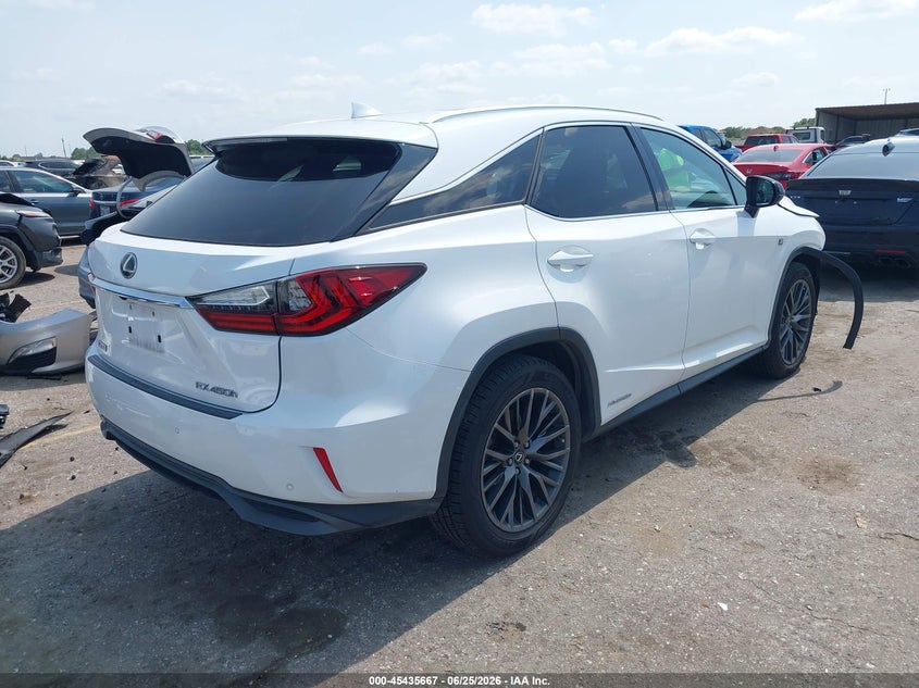 Vin: 2t2bgmcaxkc038856, lot: 45933767, lexus rx 450h f sport 20194
