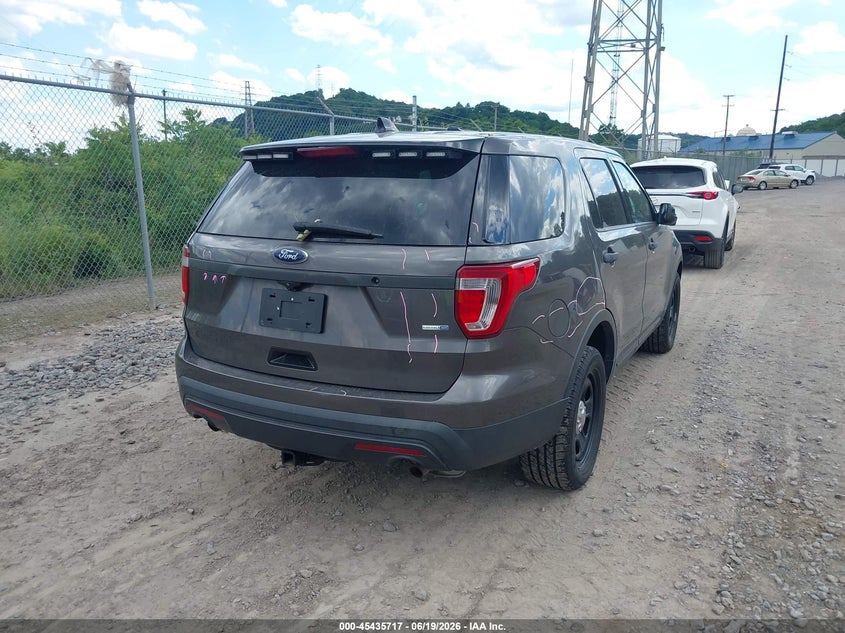Vin: 1fm5k8ar1hgb54386, lot: 45933817, ford utility police interceptor 20174