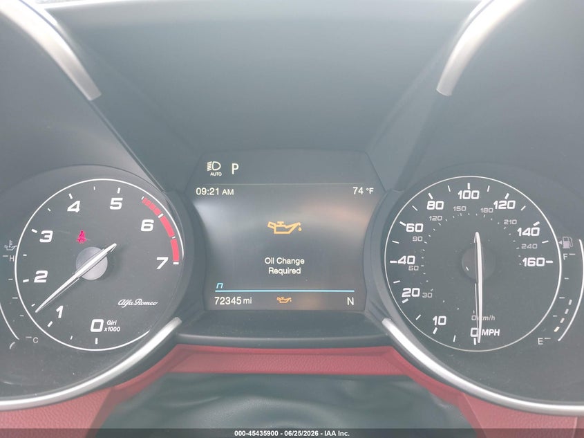2021 Alfa Romeo Giulia Rwd VIN: ZARFAMAN3M7641154 Lot: 45435900