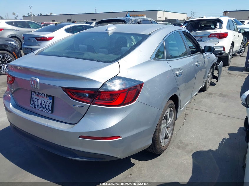 Vin: 19xze4f15ke004698, lot: 45934024, honda insight lx 20194
